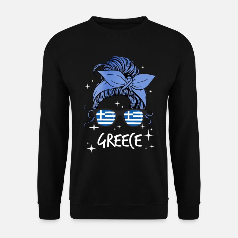 Grèce - Sweat-shirt Unisexe - noir