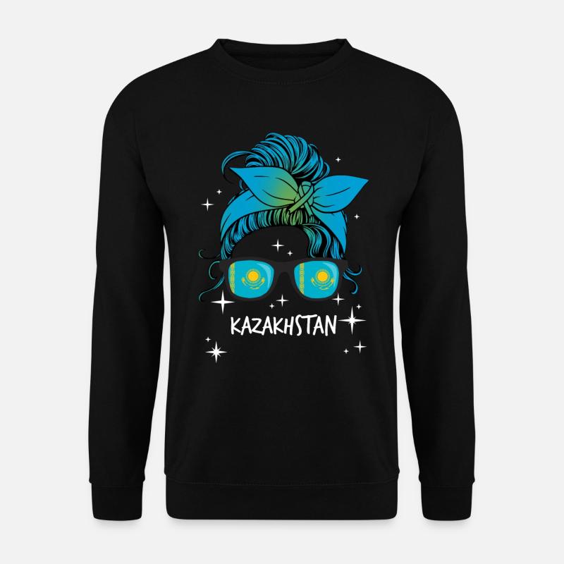 Kasachstan - Unisex Pullover - Schwarz