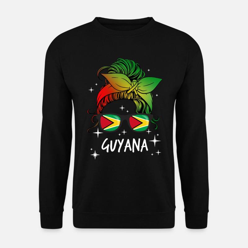 Guyana - Unisex Pullover - Schwarz