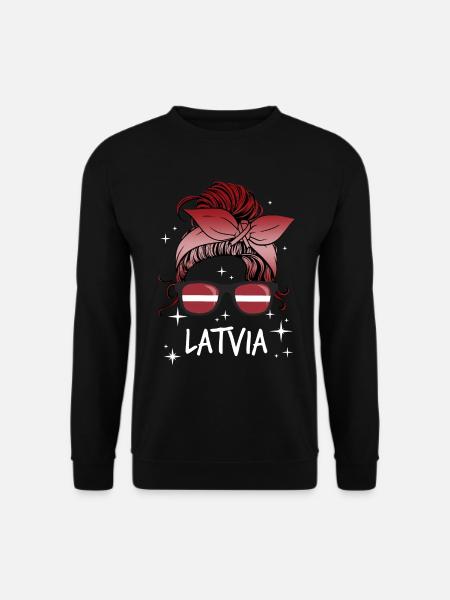 Latvia - Unisex Sweatshirt - black