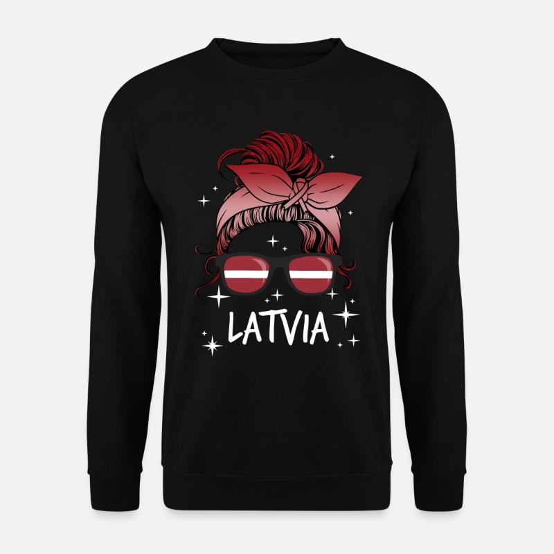 Latvia - Unisex Sweatshirt - black