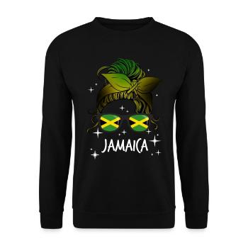 Jamaika - Unisex Pullover - Schwarz - Vorne - Alina (178cm) & Michal (187cm)