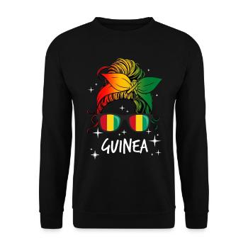 Guinée - Sweat-shirt Unisexe - noir - Devant - Alina (178cm) & Michal (187cm)