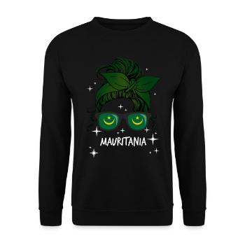 Mauretanien - Unisex Pullover - Schwarz - Vorne - Alina (178cm) & Michal (187cm)