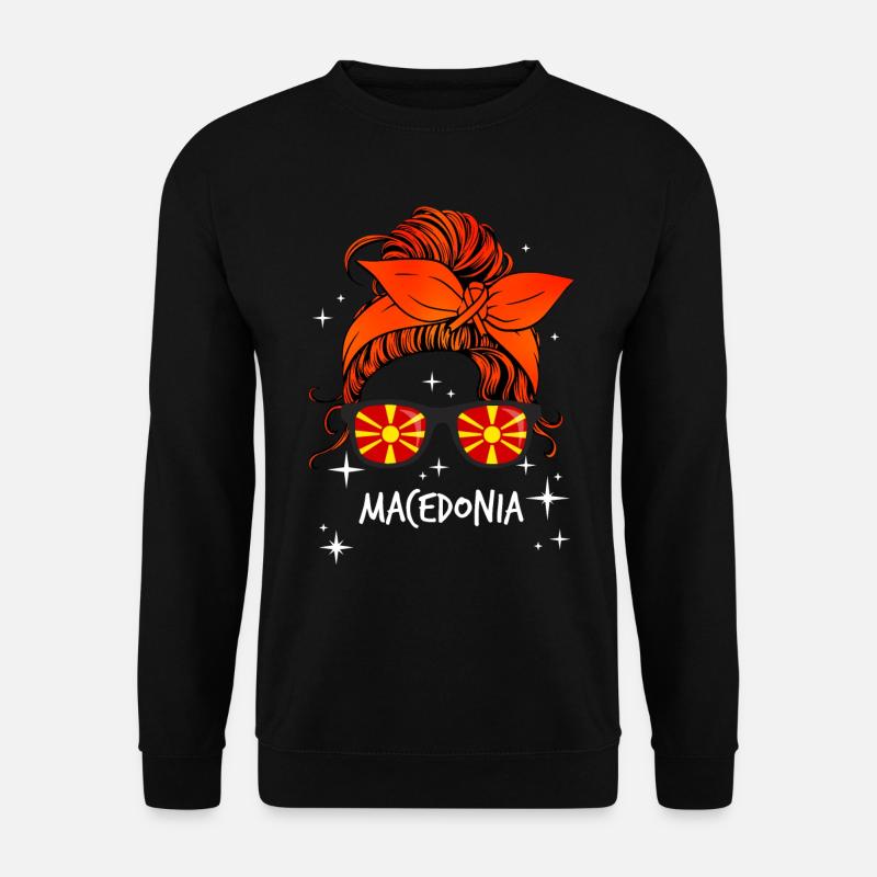 Mazedonien - Unisex Pullover - Schwarz