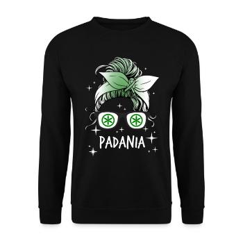 Padanien - Unisex Pullover - Schwarz - Vorne - Alina (178cm) & Michal (187cm)