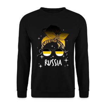 Empire russe - Sweat-shirt Unisexe - noir - Devant - Alina (178cm) & Michal (187cm)