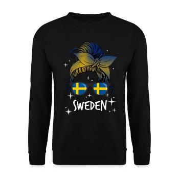Suède - Sweat-shirt Unisexe - noir - Devant - Alina (178cm) & Michal (187cm)