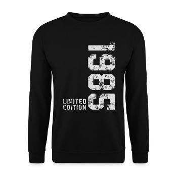 1985 Vintage Edition Limitée - Sweat-shirt Unisexe - noir - Devant - Alina (178cm) & Michal (187cm)