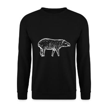 Tapire - Unisex Pullover - Schwarz - Vorne - Alina (178cm) & Michal (187cm)