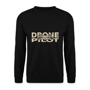 Drone Drone Drone Quadricoptère Anniversaire - Sweat-shirt Unisexe - noir - Devant - Alina (178cm) & Michal (187cm)