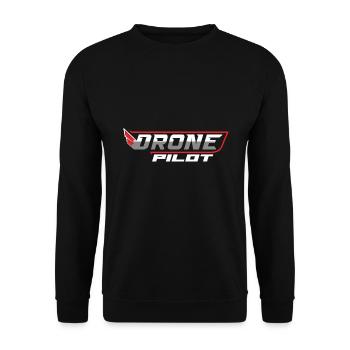 Drohnenpilot Whoop Copter FPV UAS Pilot Drone - Unisex Sweatshirt - black - Front - Alina (178cm) & Michal (187cm)