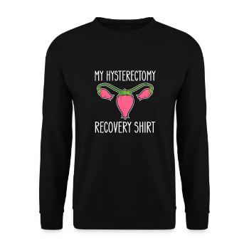 Ma récupération d’hystérectomie - Sweat-shirt Unisexe - noir - Devant - Alina (178cm) & Michal (187cm)