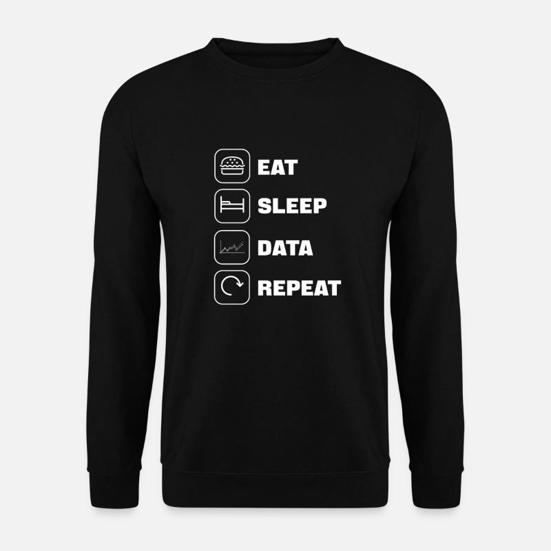 Datenwissenschaft. Big Data-analytik. Für - Unisex Pullover - Schwarz