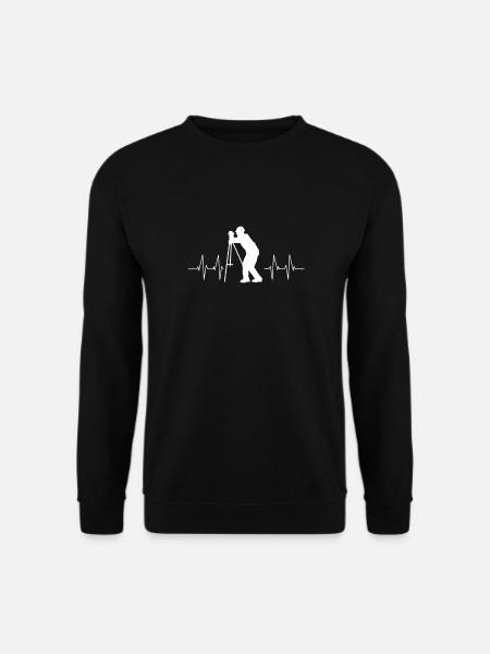 Kartograph. Landvermessung. Landvermesser - Unisex Pullover - Schwarz