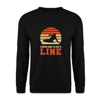 Je n’ai jamais eu à couper une laisse. Kitesurf - Sweat-shirt Unisexe - noir - Devant - Alina (178cm) & Michal (187cm)