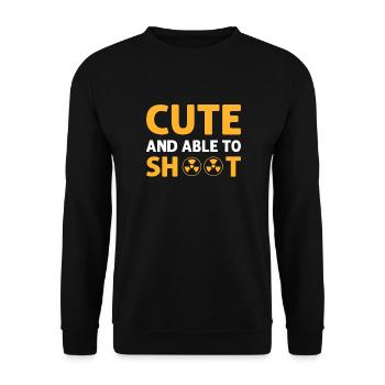 Mignon - Sweat-shirt Unisexe - noir - Devant - Alina (178cm) & Michal (187cm)