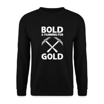 Bold - Unisex Sweatshirt - black - Front - Alina (178cm) & Michal (187cm)