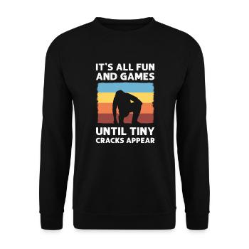 Es Macht Alles Spaß - Unisex Pullover - Schwarz - Vorne - Alina (178cm) & Michal (187cm)