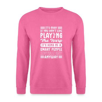 Harfenmusiker. Für Harfenisten, Harfenmädchen Und - Unisex Pullover - Pink - Vorne