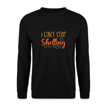 Je ne peux pas arrêter de ramasser des coquillages. - Sweat-shirt Unisexe - noir - Devant - Alina (178cm) & Michal (187cm)