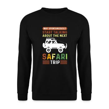 Peut commencer à penser à la prochaine - Sweat-shirt Unisexe - noir - Devant - Alina (178cm) & Michal (187cm)