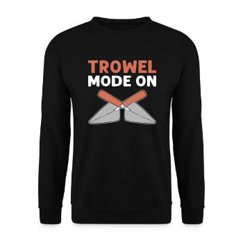 Mode mastic activé. Maçonnerie de ciment. Pavés en béton - Sweat-shirt Unisexe - noir - Devant - Alina (178cm) & Michal (187cm)
