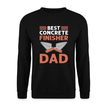 Best concrete paver Papa. Cement masons. - Unisex Sweatshirt - black - Front - Alina (178cm) & Michal (187cm)