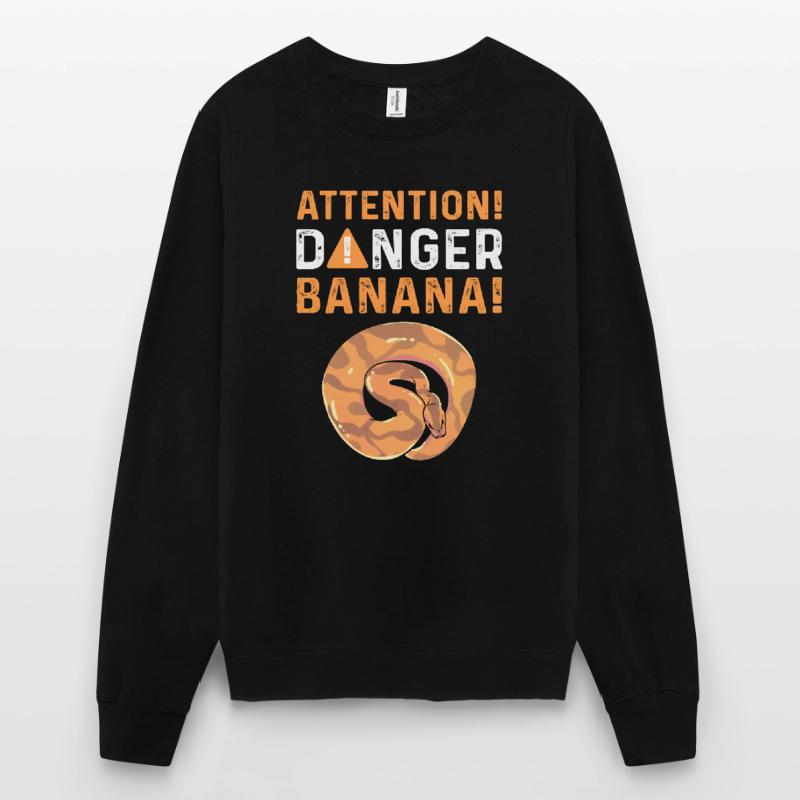 Attention! Banane dangereuse. Royal Python Sweat-shirt Unisexe
