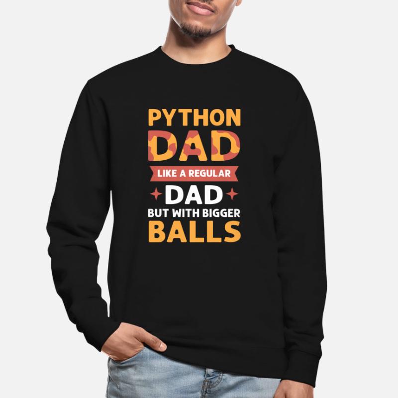 Python père. Herpetologists. Roi Python Sweat-shirt Unisexe