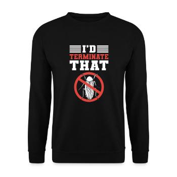 Je finirais le contrôle des punaises de lit - Sweat-shirt Unisexe - noir - Devant - Alina (178cm) & Michal (187cm)