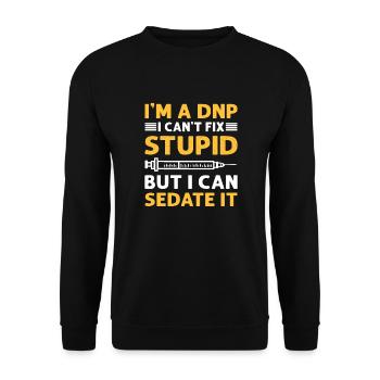 Dnp doctor. Dnp Nurse Appreciation. Dnp termination. - Unisex Sweatshirt - black - Front - Alina (178cm) & Michal (187cm)