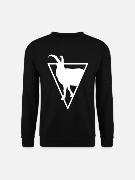 Triagnle - Chèvre - - Sweat-shirt Unisexe - noir