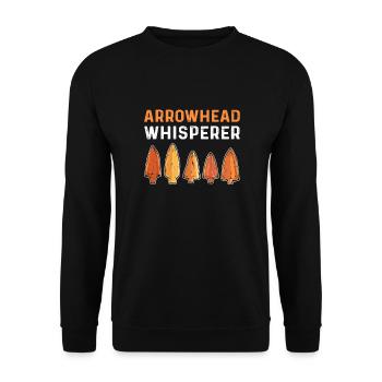 Arrowhead whisperer. Arrowhead Hunting - Unisex Sweatshirt - black - Front - Alina (178cm) & Michal (187cm)