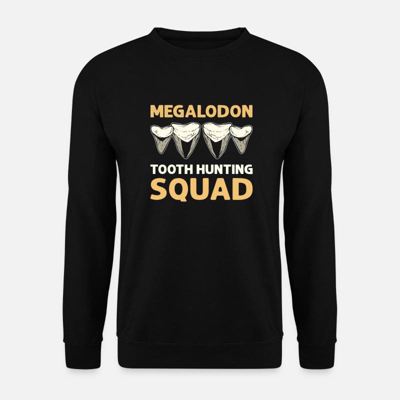 Megalodon tooth hunting troop. - Unisex Sweatshirt - black