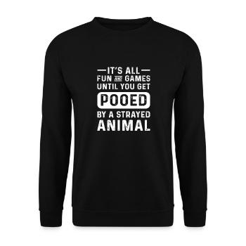 Aco. Animal rescue. Animal inspector - Unisex Sweatshirt - black - Front - Alina (178cm) & Michal (187cm)