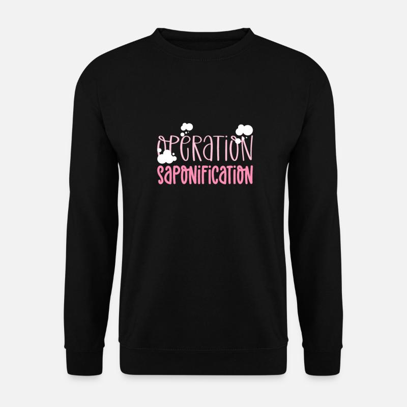 Operation Verseifung. Seifenherstellung - Unisex Pullover - Schwarz