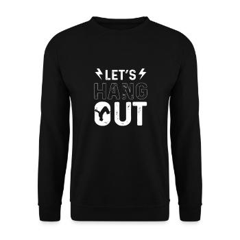 Lets Hang Out. Parcours Freerunning. Parkour - Unisex Pullover - Schwarz - Vorne - Alina (178cm) & Michal (187cm)