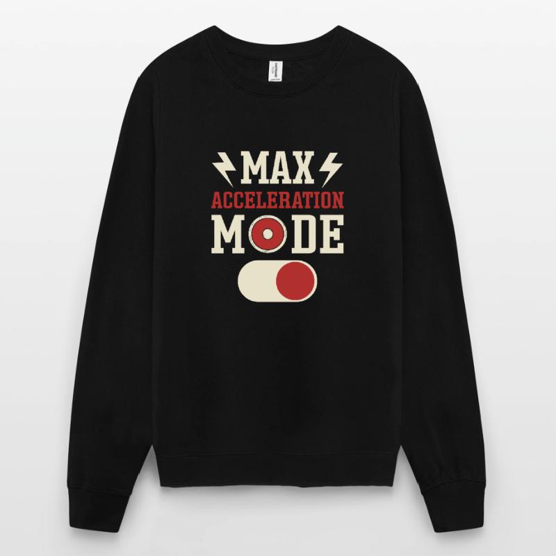 Mode d'accélération maximale activé. lanceur de disque. Sweat-shirt Unisexe