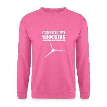 Mon travail est vraiment choquant. - Sweat-shirt Unisexe - rose - Devant