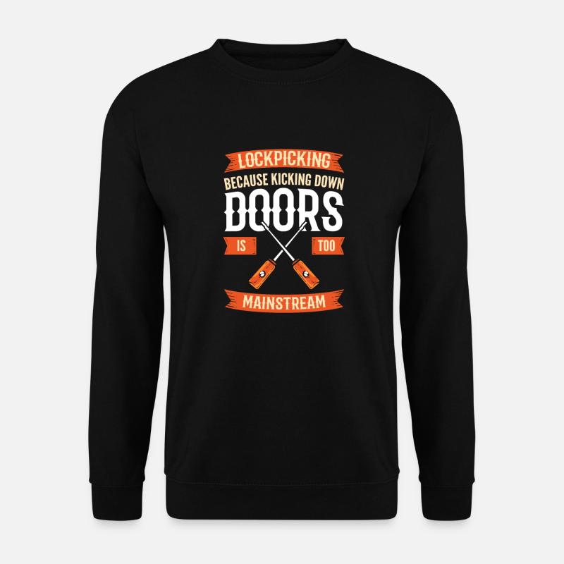 Pour les serruriers professionnels. - Sweat-shirt Unisexe - noir