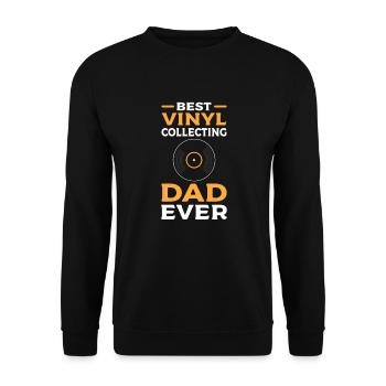 Le meilleur père collectionneur de disques vinyles de tous - Sweat-shirt Unisexe - noir - Devant - Alina (178cm) & Michal (187cm)