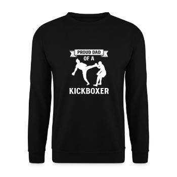 Fier père d’un kickboxeur. Kickboxing - Sweat-shirt Unisexe - noir - Devant - Alina (178cm) & Michal (187cm)