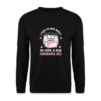 Oh, une nouvelle huile de parfum. Production de savon - Sweat-shirt Unisexe - noir - Devant - Alina (178cm) & Michal (187cm)