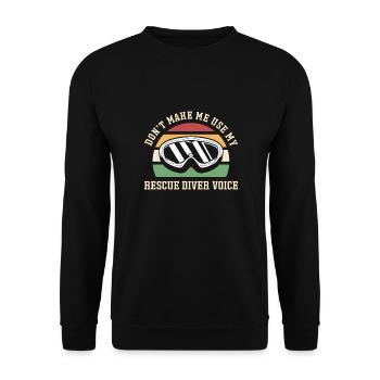 Zwingen Sie Mich Nicht, Meine - Unisex Pullover - Schwarz - Vorne - Alina (178cm) & Michal (187cm)