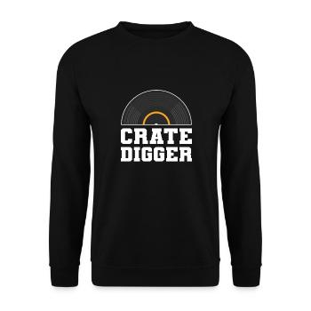 Cage Digger. Lp-collecteur et - Sweat-shirt Unisexe - noir - Devant - Alina (178cm) & Michal (187cm)