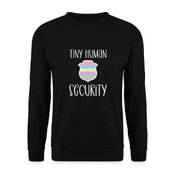 Minuscule reconnaissance de la sécurité humaine - Sweat-shirt Unisexe - noir - Devant - Alina (178cm) & Michal (187cm)