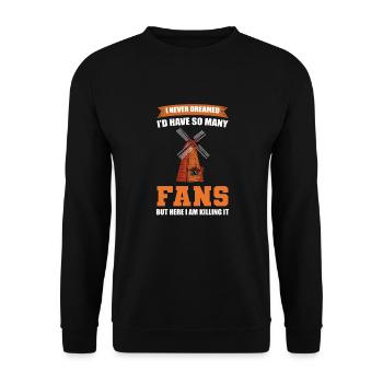 Betreiber Von Windkraftanlagen. Techniker Für - Unisex Pullover - Schwarz - Vorne - Alina (178cm) & Michal (187cm)