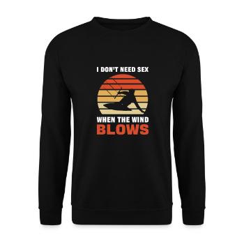 Kitesurf vintage et kitesurf - Sweat-shirt Unisexe - noir - Devant - Alina (178cm) & Michal (187cm)