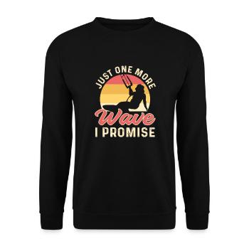Encore une vague. Kitesurf Kitesurf - Sweat-shirt Unisexe - noir - Devant - Alina (178cm) & Michal (187cm)